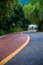 The winding road in the park Royalty Free Stock Photo