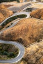 Winding road into Queenstown Tasmania Royalty Free Stock Photo