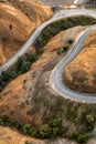 Winding road into Queenstown Tasmania Royalty Free Stock Photo