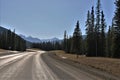 Winding road between British Columbia, Canada and Alaska Royalty Free Stock Photo