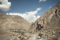 Winding road into the Son Kul Valley, Naryn province, Kyrgyzstan.