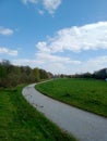 winding road in sunny weather