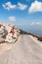 Winding road from sv Jure peak Royalty Free Stock Photo