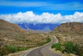 Winding road to Mexico. Royalty Free Stock Photo