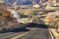 Winding road in Valley of Fire Royalty Free Stock Photo