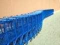 Winding Shopping Carts Royalty Free Stock Photo