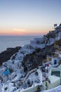 Winding stairs going down to Aegan Sea, Santorini Island -Greece Royalty Free Stock Photo