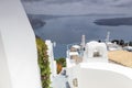 Winding stairs going down to Aegan Sea, Santorini Island, Greece Royalty Free Stock Photo