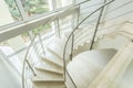 Winding stairs in luxury apartment Royalty Free Stock Photo