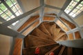 Winding stairs at The Pagoda at The Kew Gradens in London, England Royalty Free Stock Photo