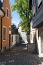 Winding street Visby Royalty Free Stock Photo