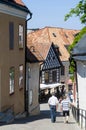 Streets in medieval Visby Royalty Free Stock Photo