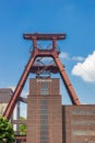 Winding tower of the old coal mine Zollverein in Essen