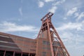 The winding tower of the Zeche Zollverein industrial museum