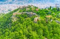 The winding walls of Alanya fortress Royalty Free Stock Photo