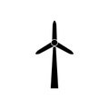 Windmill alternative wind turbine and renewable energy vector icon environment concept for graphic design, logo, web site, social