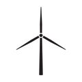 Windmill alternative wind turbine and renewable energy vector icon environment concept for graphic design, logo, web site, social Royalty Free Stock Photo