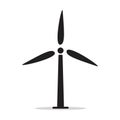 Windmill alternative wind turbine and renewable energy vector icon environment concept for graphic design, logo, website, social Royalty Free Stock Photo