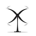 Windmill alternative wind turbine and renewable energy vector icon environment concept for graphic design, logo, website, social Royalty Free Stock Photo