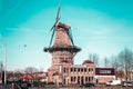 Windmill in Amsterdam, Netherlands