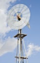 Windmill and Blue Sky Royalty Free Stock Photo