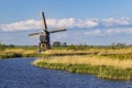 Windmill Broekmolen, Molenlanden - Nieuwpoort, The Netherlands Royalty Free Stock Photo