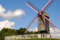 Windmill, bruges Royalty Free Stock Photo