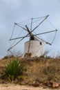 Windmill in Budens, southwestern coast of Portugal Royalty Free Stock Photo