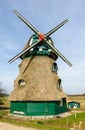 Windmill Charlotte at the Geltinger Noor Royalty Free Stock Photo