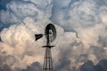 Windmill and clouds Royalty Free Stock Photo