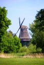 Windmill in the countryside, Gifhorn, Germany Royalty Free Stock Photo