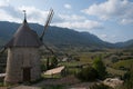 Windmill of Cucugnan in France Royalty Free Stock Photo