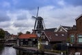 Windmill De Adriaan- view from the bridge, Haarlem, Netherlands