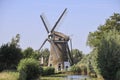 windmill de Mallemolen in de Korte Akkeren district of Gouda Royalty Free Stock Photo