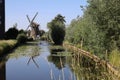 windmill de Mallemolen in de Korte Akkeren district of Gouda Royalty Free Stock Photo