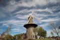 Windmill De Valk in the inner city of Leiden in the Netherlands, windmill have a museum in it and is part of the water works.