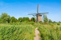 Windmill De Veer in Veerpolder near Haarlem, Netherlands Royalty Free Stock Photo