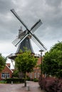 Windmill Ditzum, Rheiderland, East Frisia, Lower Saxony, Germany