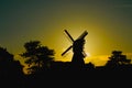 Windmill at dusk Royalty Free Stock Photo