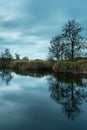 Windmill at Dusk at the River Ant Royalty Free Stock Photo