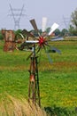 Windmill in Dutch countryside