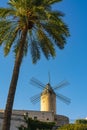 Windmill of El Jonquet in Palma Royalty Free Stock Photo