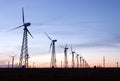 Windmill electric power turbines