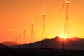 Windmill electricity farm near Palm Springs, California, USA, North Americ