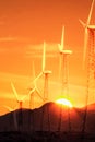 Windmill electricity farm near Palm Springs, California, USA, North Americ