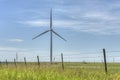 Windmill energy source in Pawhuska Oklahoma Royalty Free Stock Photo