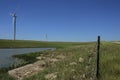 Windmill energy source in Pawhuska Oklahoma Royalty Free Stock Photo