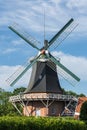 Windmill in Esens, East Frisia, Lower Saxony, Germany