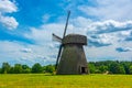 Windmill at the Ethnographic Open-Air Museum of Lithuania in Kau Royalty Free Stock Photo