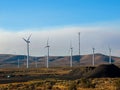 A Windmill Farm on a Mountain Royalty Free Stock Photo